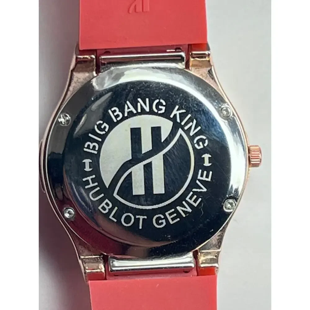 Hublot Fashion Watch Swiss Quartz Big Bang King 37mm Red Dial Crystal Bezel
